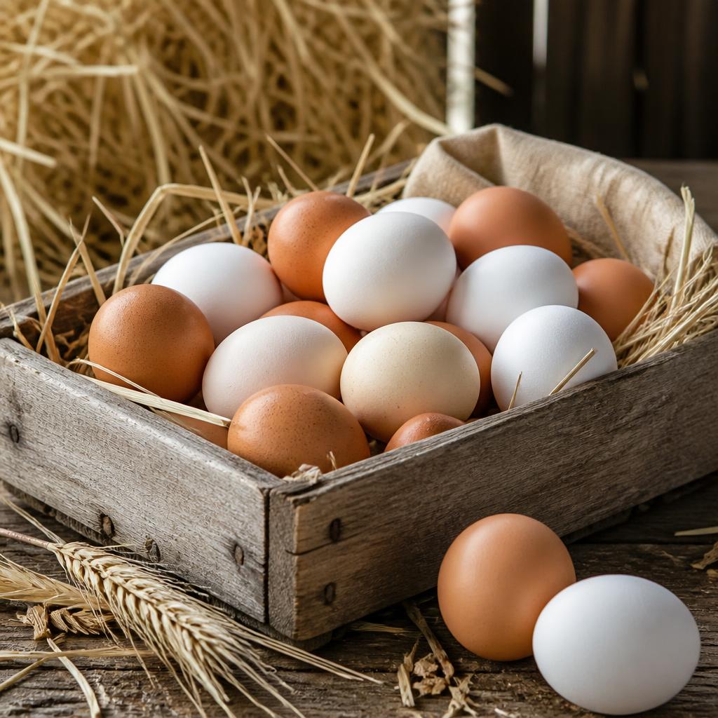 Œufs bio de poules élevées en plein air — offre d'un producteur bio référencé sur E-Agro Bio