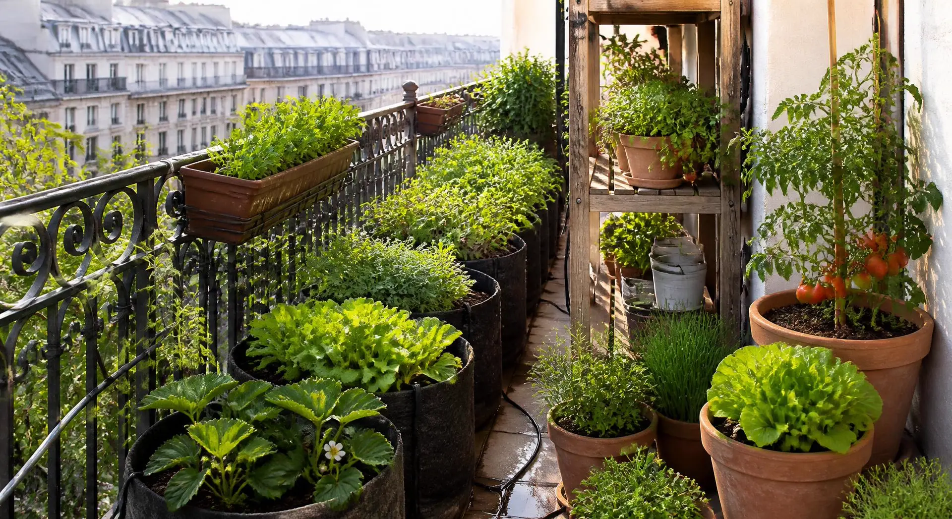Potager sur balcon : 30 à 60 kg de récolte sur 4 m², le plan chiffré